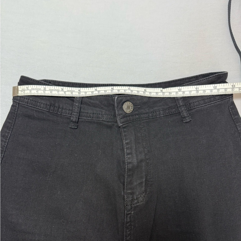 Cupshe Black Flare Wide Leg Jeans Size Small - Picture 3 of 7